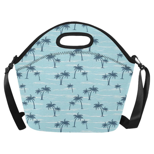 Palm Tree Pattern Print Design PT04 Neoprene Lunch Bag-JorJune