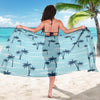 Palm Tree Pattern Print Design PT04 Sarong Pareo Wrap-JORJUNE.COM