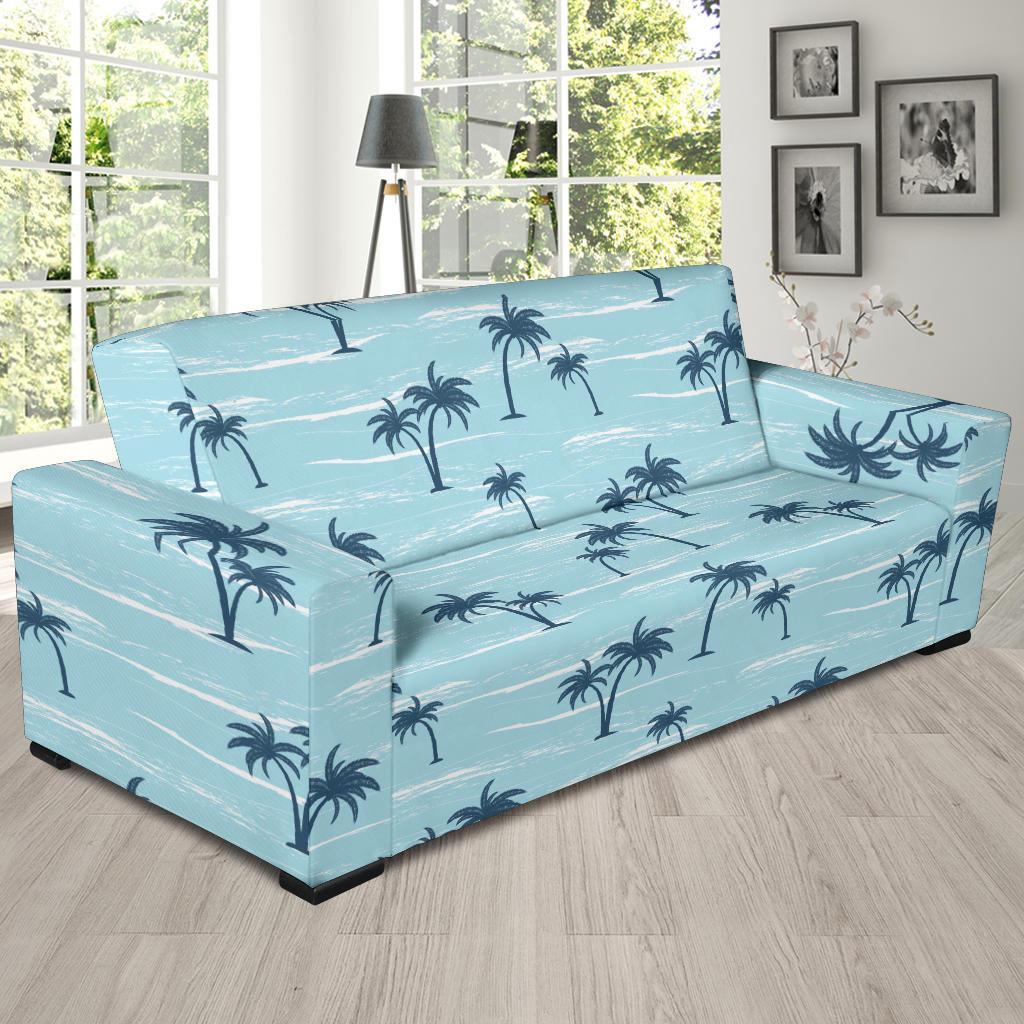 Palm Tree Pattern Print Design PT04 Sofa Slipcover-JORJUNE.COM