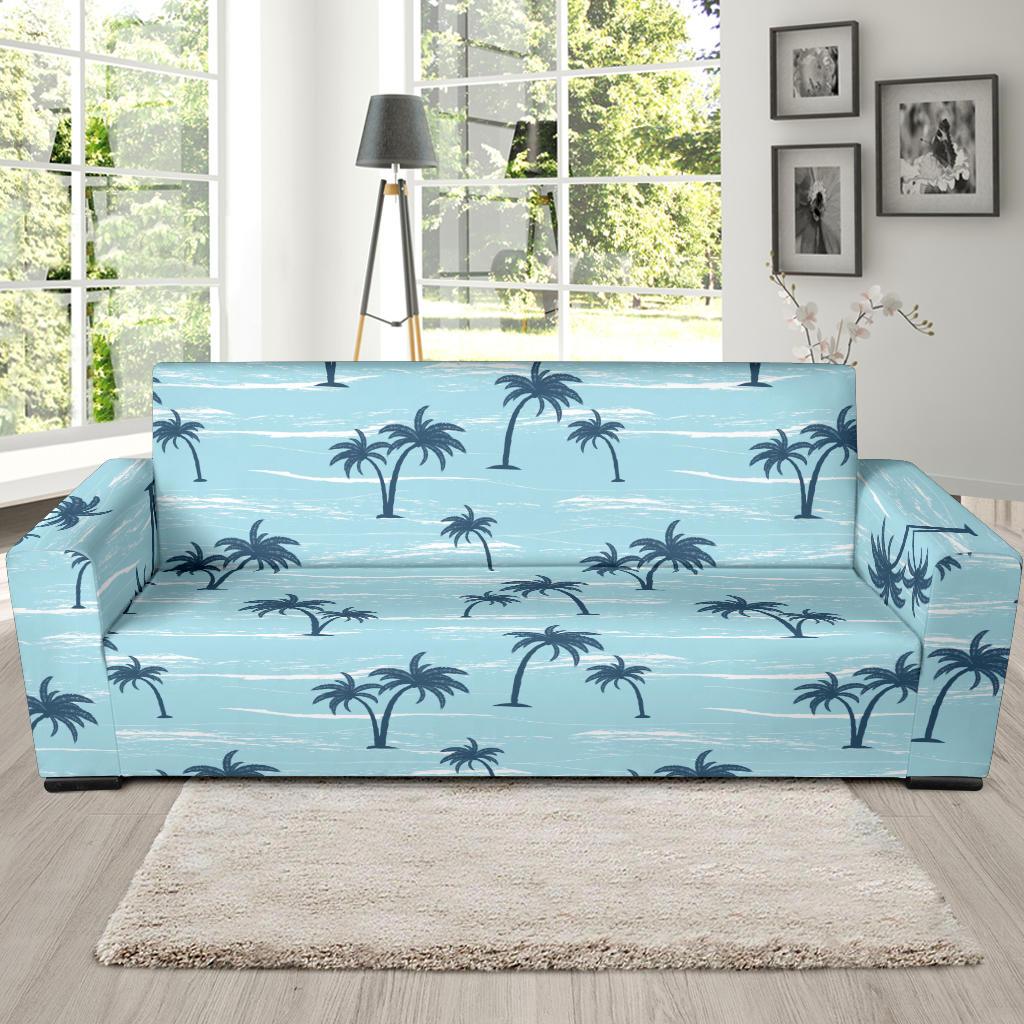 Palm Tree Pattern Print Design PT04 Sofa Slipcover-JORJUNE.COM