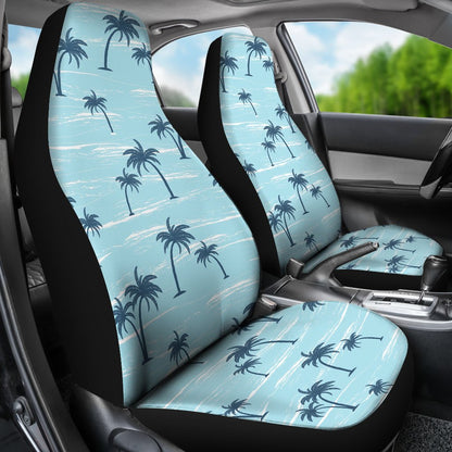 Palm Tree Pattern Print Design PT04 Universal Fit Car Seat Covers-JorJune