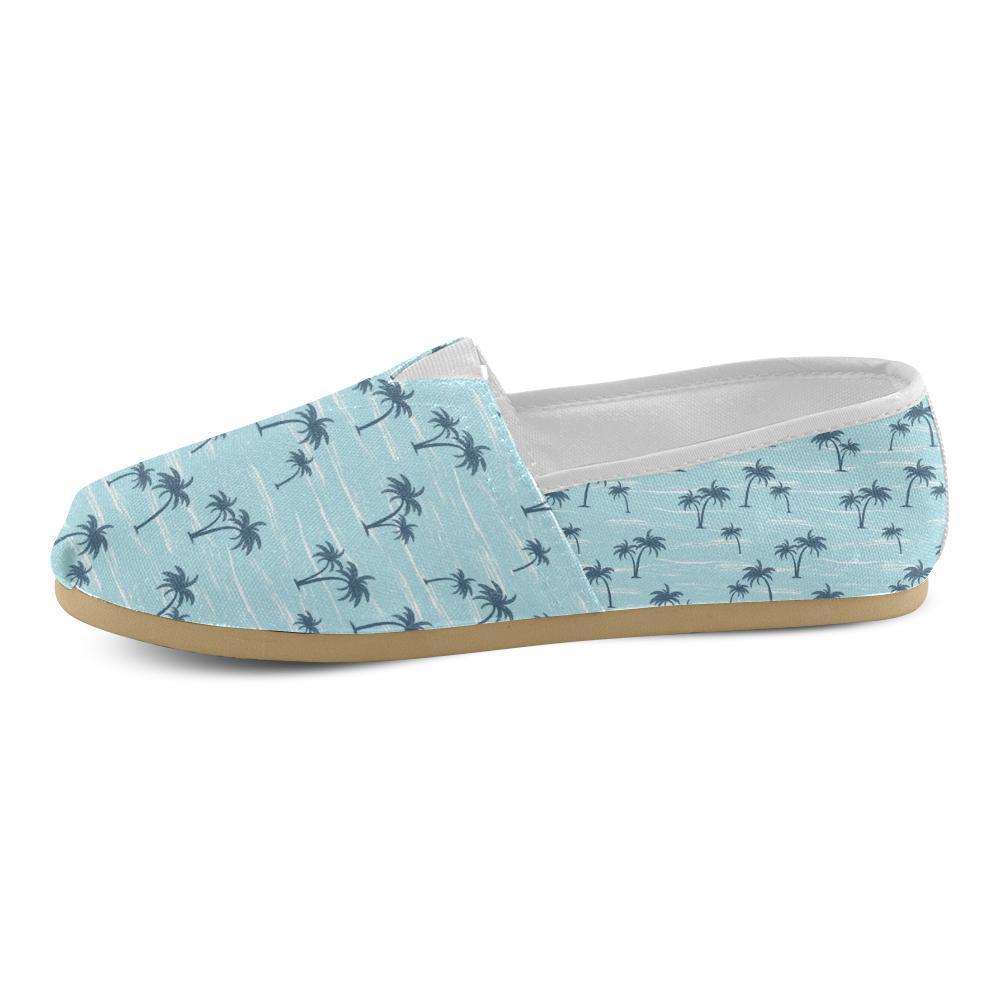 Palm Tree Pattern Print Design PT04 Women Casual Shoes-JorJune.com