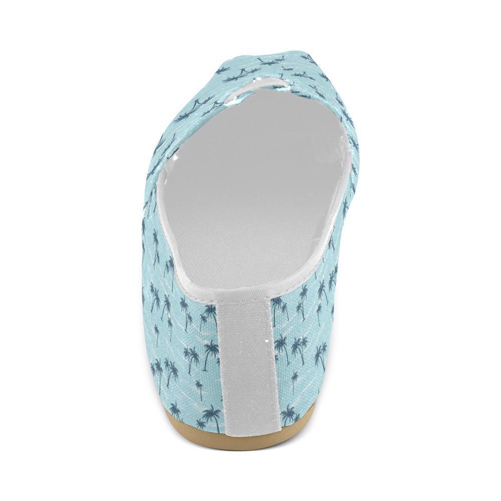Palm Tree Pattern Print Design PT04 Women Casual Shoes-JorJune.com