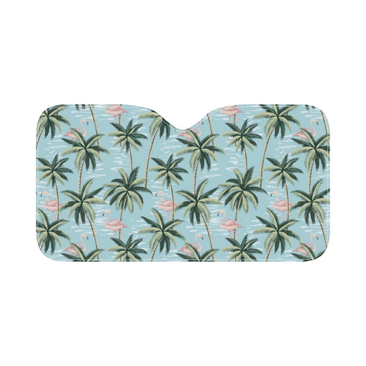 Palm Tree Pattern Print Design PT05 Car Sun Shade-JorJune