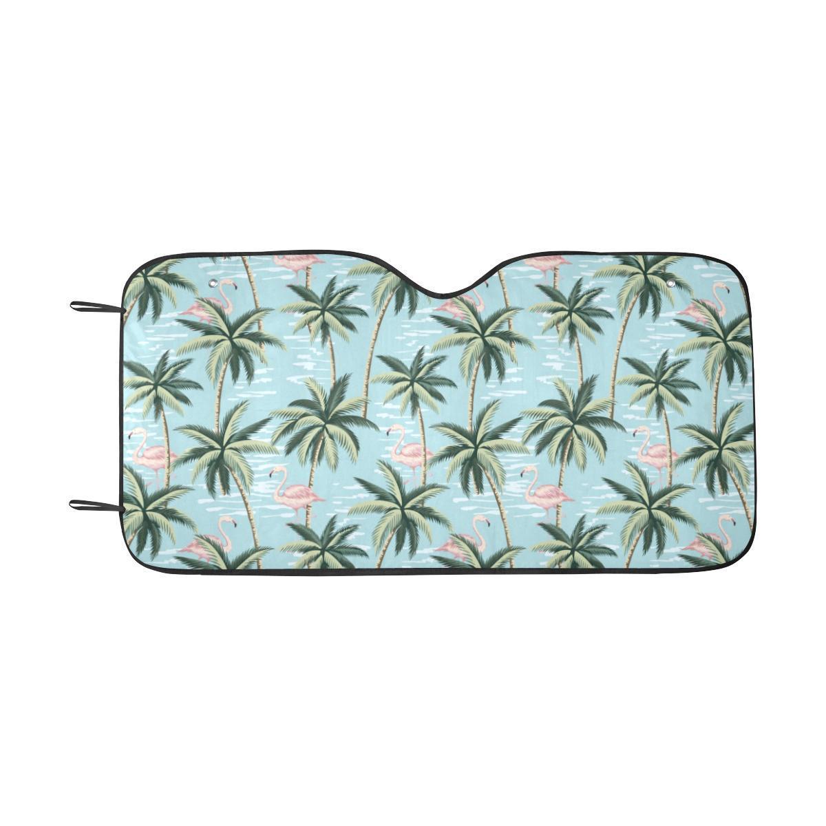 Palm Tree Pattern Print Design PT05 Car Sun Shade-JorJune