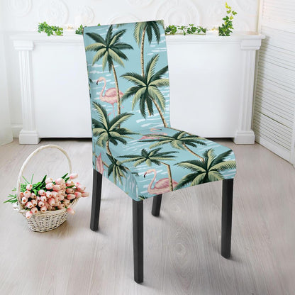 Palm Tree Pattern Print Design PT05 Dining Chair Slipcover-JORJUNE.COM