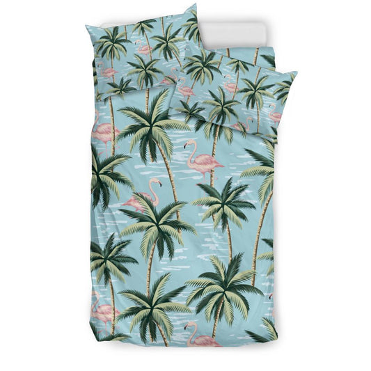 Palm Tree Pattern Print Design PT05 Duvet Cover Bedding Set-JORJUNE.COM