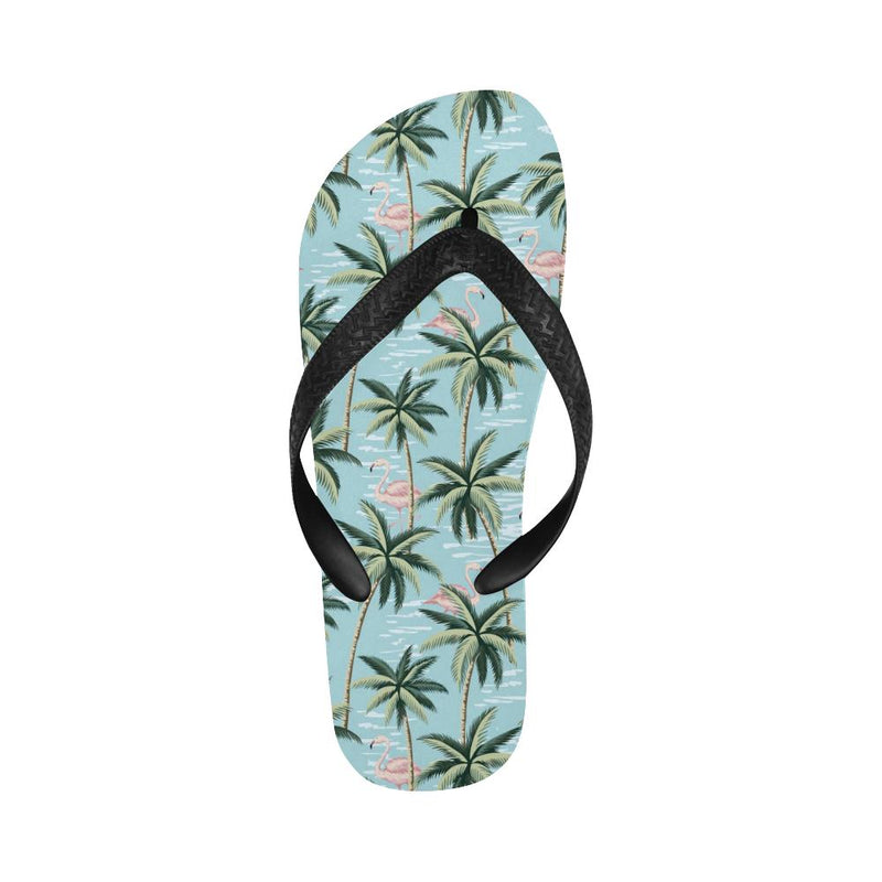 Palm Tree Pattern Print Design PT05 Flip Flops-JorJune