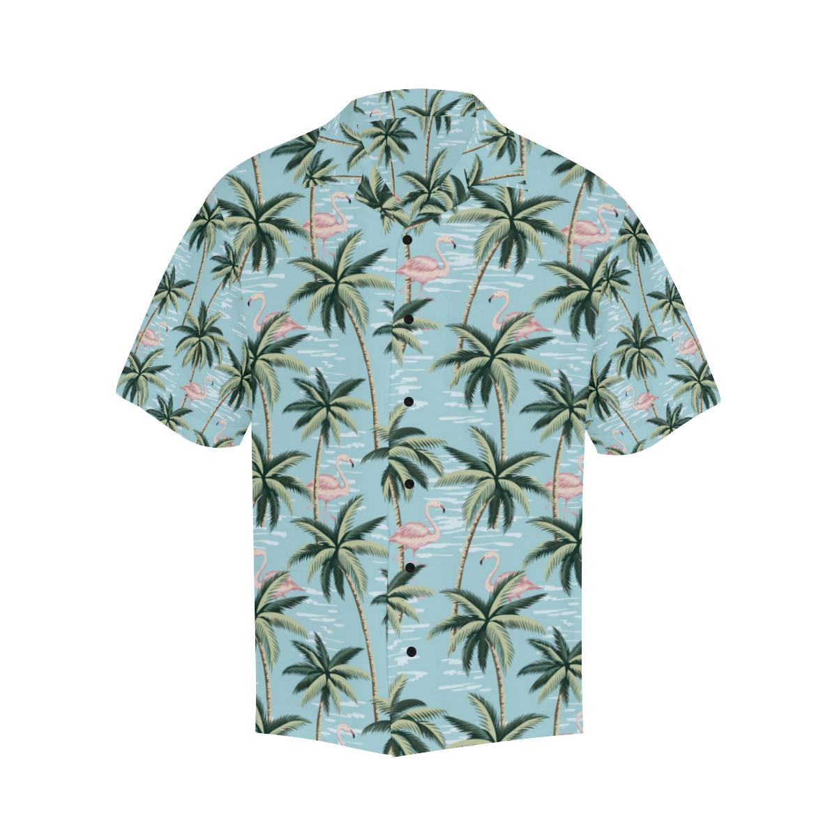 Palm Tree Pattern Print Design PT05 Men Hawaiian Shirt-JorJune