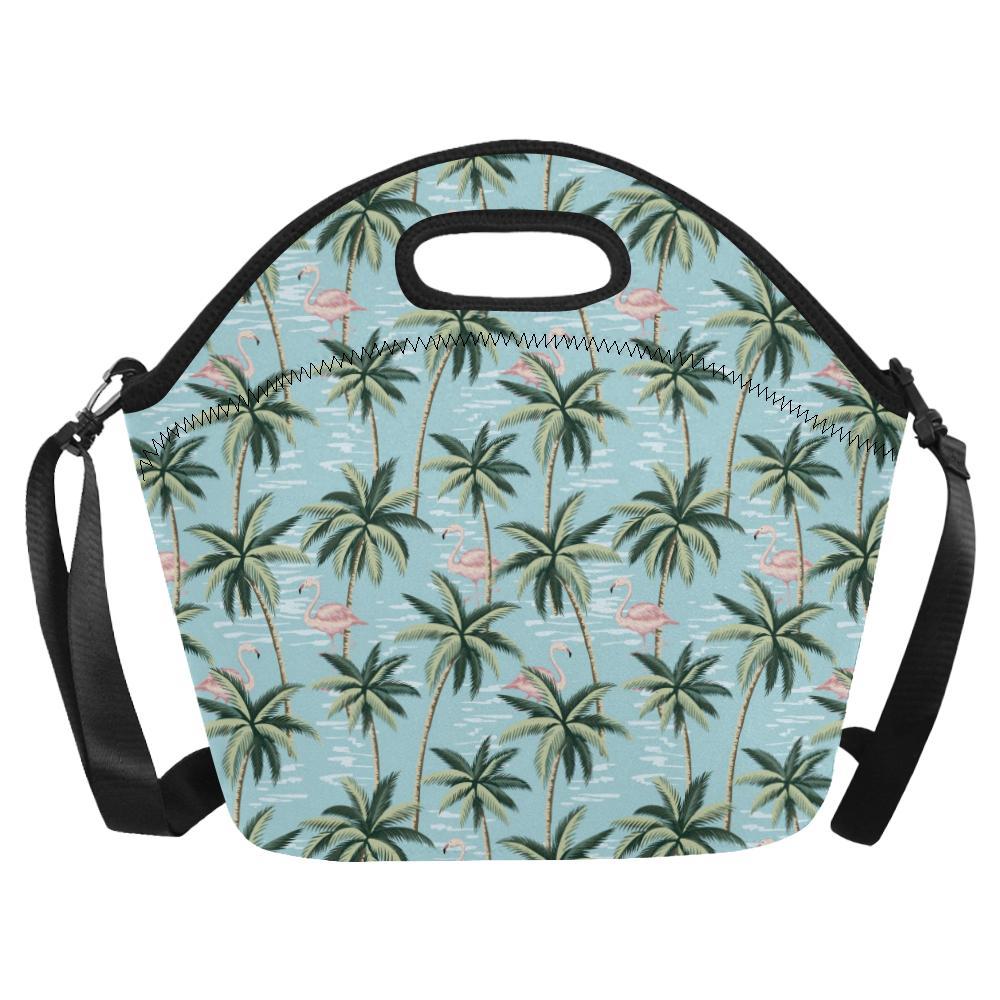 Palm Tree Pattern Print Design PT05 Neoprene Lunch Bag-JorJune