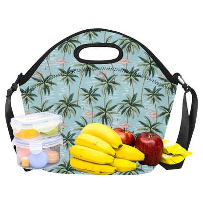 Palm Tree Pattern Print Design PT05 Neoprene Lunch Bag-JorJune