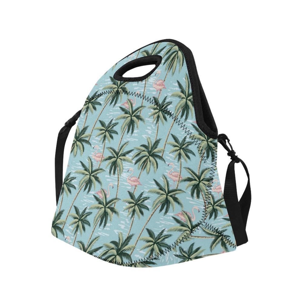 Palm Tree Pattern Print Design PT05 Neoprene Lunch Bag-JorJune