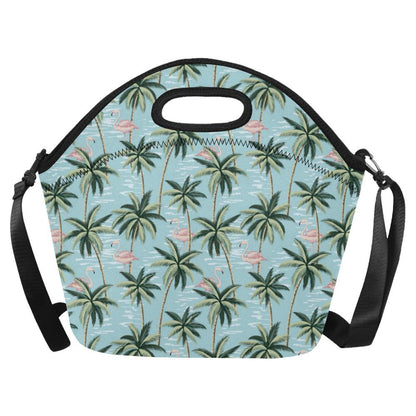 Palm Tree Pattern Print Design PT05 Neoprene Lunch Bag-JorJune