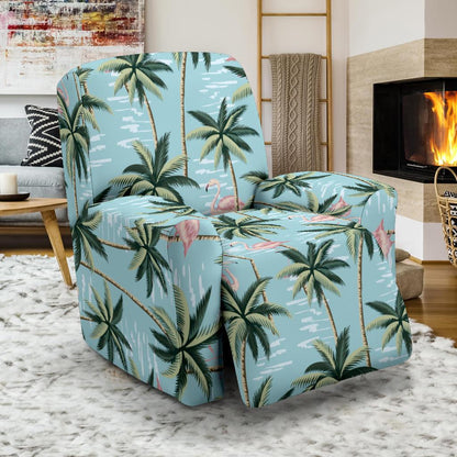 Palm Tree Pattern Print Design PT05 Recliner Slipcover-JORJUNE.COM