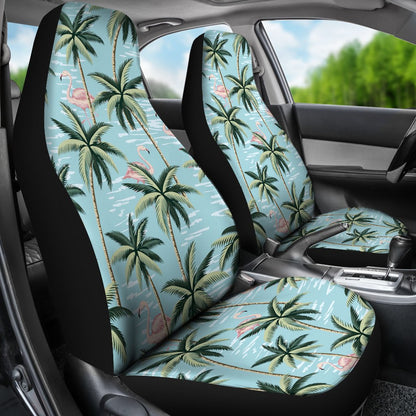 Palm Tree Pattern Print Design PT05 Universal Fit Car Seat Covers-JorJune