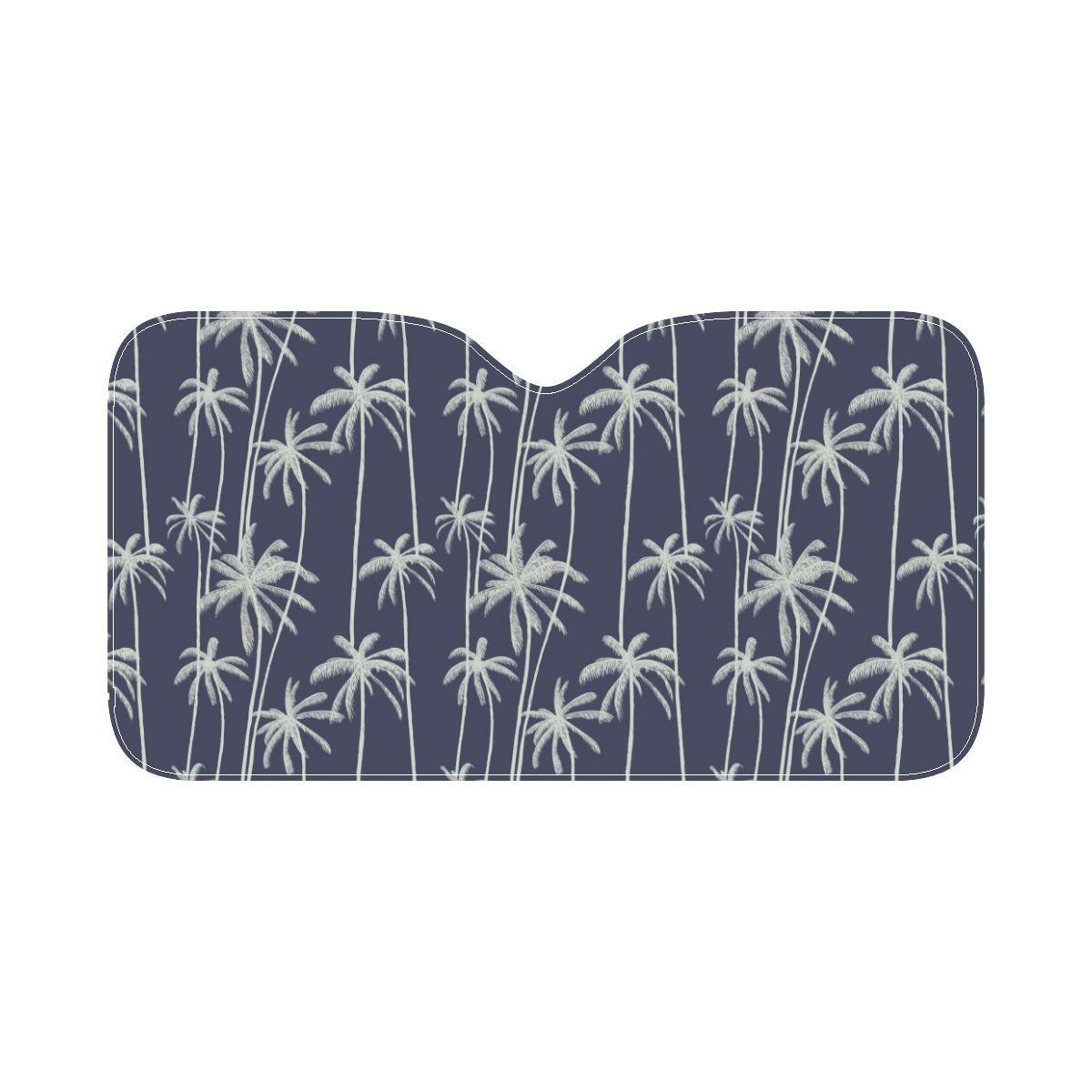 Palm Tree Pattern Print Design PT06 Car Sun Shade-JorJune