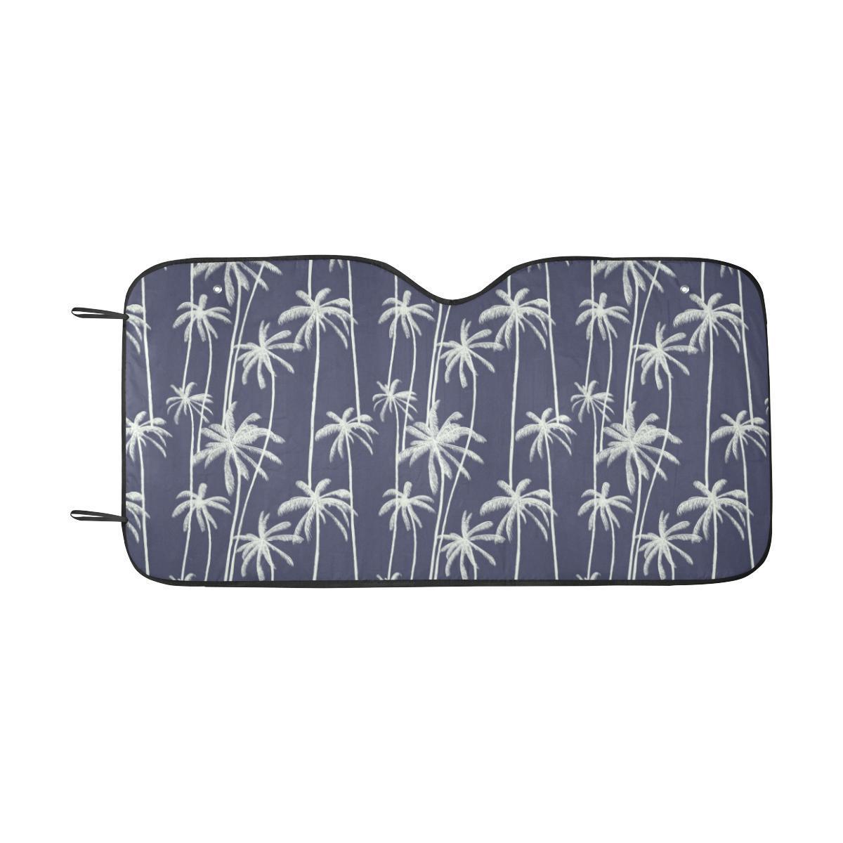 Palm Tree Pattern Print Design PT06 Car Sun Shade-JorJune