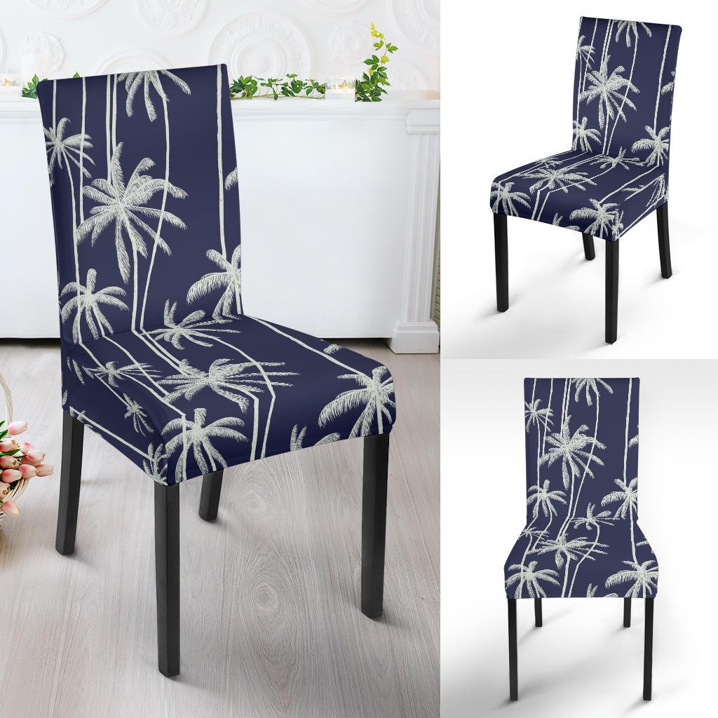 Palm Tree Pattern Print Design PT06 Dining Chair Slipcover-JORJUNE.COM