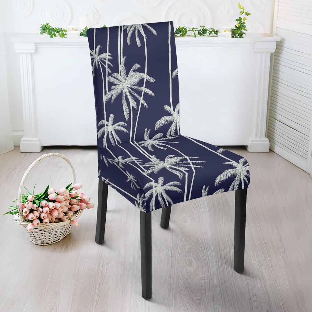 Palm Tree Pattern Print Design PT06 Dining Chair Slipcover-JORJUNE.COM