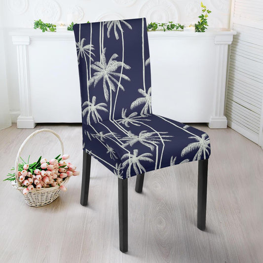 Palm Tree Pattern Print Design PT06 Dining Chair Slipcover-JORJUNE.COM