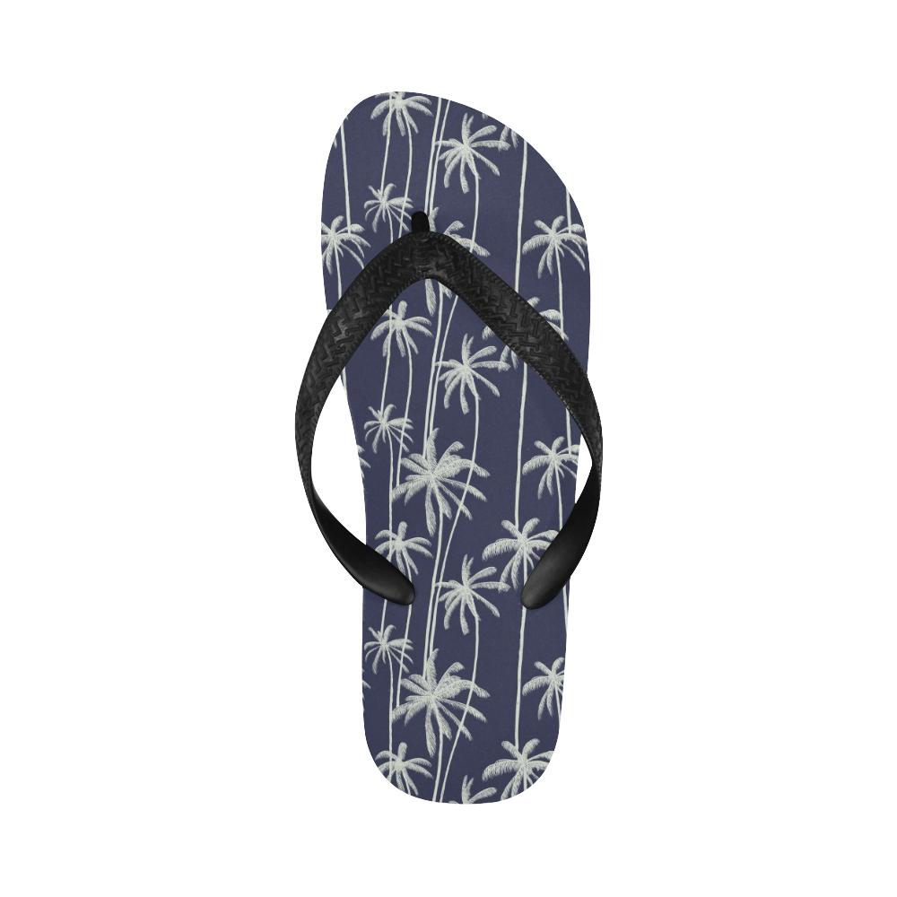 Palm Tree Pattern Print Design PT06 Flip Flops-JorJune