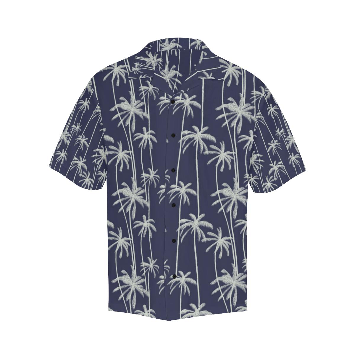Palm Tree Pattern Print Design PT06 Men Hawaiian Shirt-JorJune