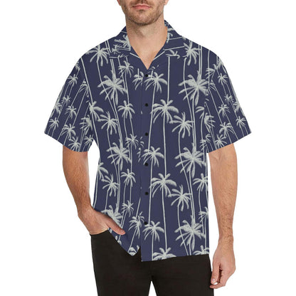 Palm Tree Pattern Print Design PT06 Men Hawaiian Shirt-JorJune