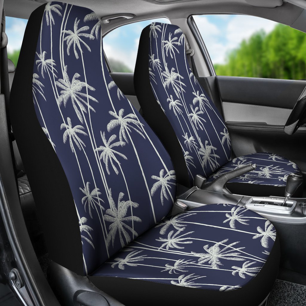 Palm Tree Pattern Print Design PT06 Universal Fit Car Seat Covers-JorJune