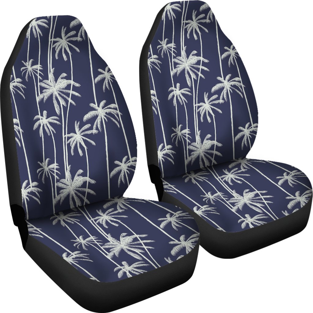 Palm Tree Pattern Print Design PT06 Universal Fit Car Seat Covers-JorJune