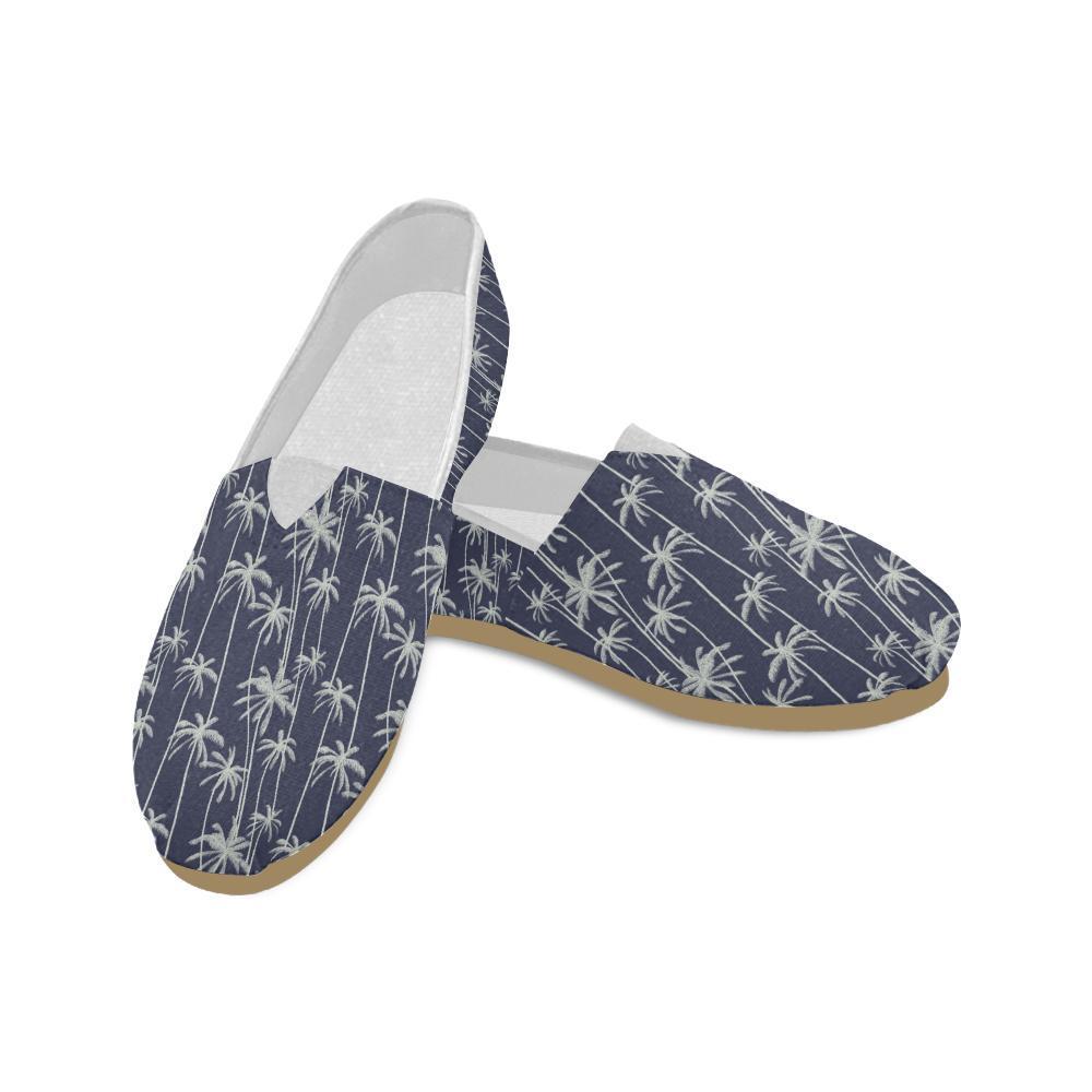 Palm Tree Pattern Print Design PT06 Women Casual Shoes-JorJune.com