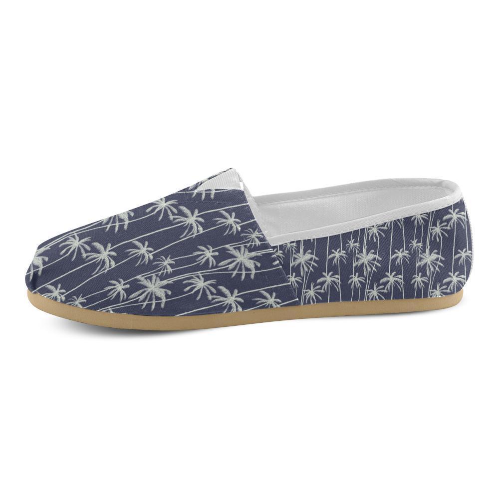 Palm Tree Pattern Print Design PT06 Women Casual Shoes-JorJune.com