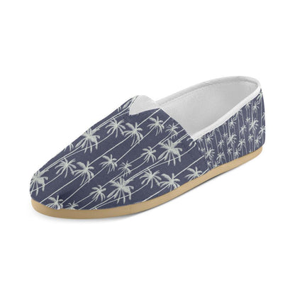 Palm Tree Pattern Print Design PT06 Women Casual Shoes-JorJune.com