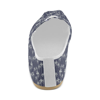 Palm Tree Pattern Print Design PT06 Women Casual Shoes-JorJune.com