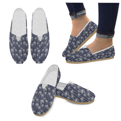 Palm Tree Pattern Print Design PT06 Women Casual Shoes-JorJune.com
