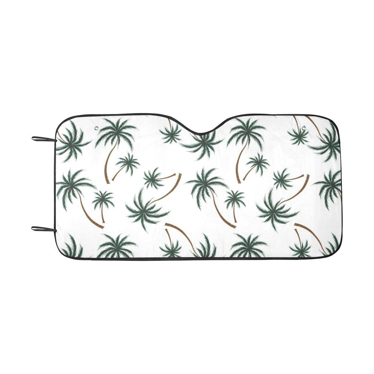Palm Tree Pattern Print Design PT07 Car Sun Shade-JorJune
