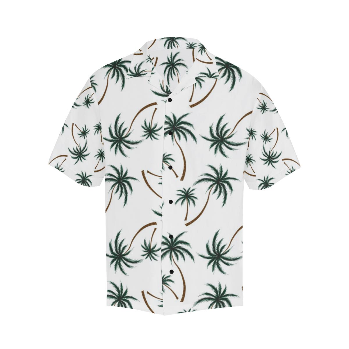 Palm Tree Pattern Print Design PT07 Men Hawaiian Shirt-JorJune