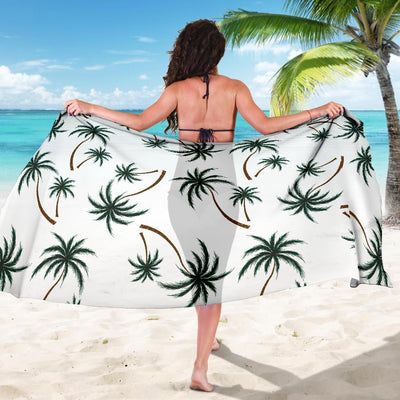 Palm Tree Pattern Print Design PT07 Sarong Pareo Wrap-JORJUNE.COM