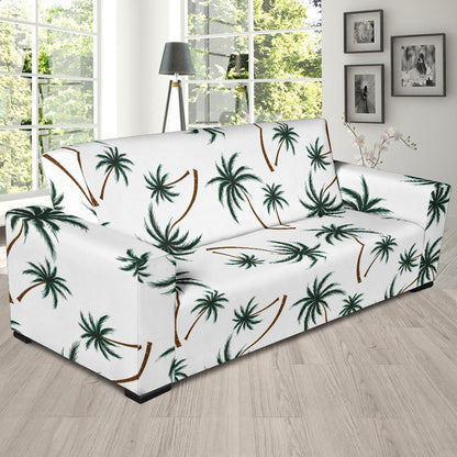 Palm Tree Pattern Print Design PT07 Sofa Slipcover-JORJUNE.COM