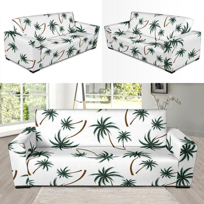 Palm Tree Pattern Print Design PT07 Sofa Slipcover-JORJUNE.COM