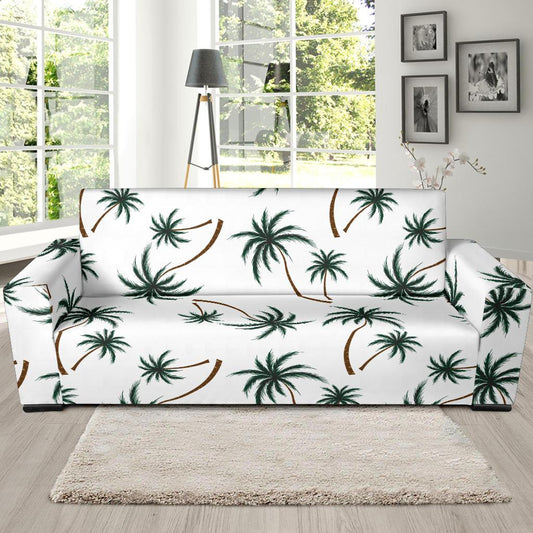 Palm Tree Pattern Print Design PT07 Sofa Slipcover-JORJUNE.COM