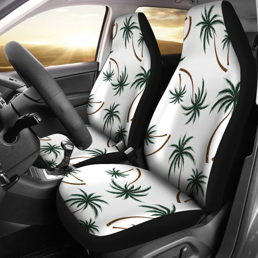 Palm Tree Pattern Print Design PT07 Universal Fit Car Seat Covers-JorJune