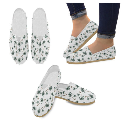 Palm Tree Pattern Print Design PT07 Women Casual Shoes-JorJune.com