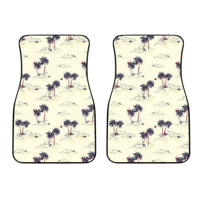 Palm Tree Pattern Print Design PT08 Car Floor Mats-JORJUNE.COM