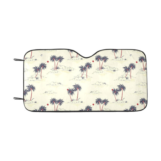 Palm Tree Pattern Print Design PT08 Car Sun Shade-JorJune