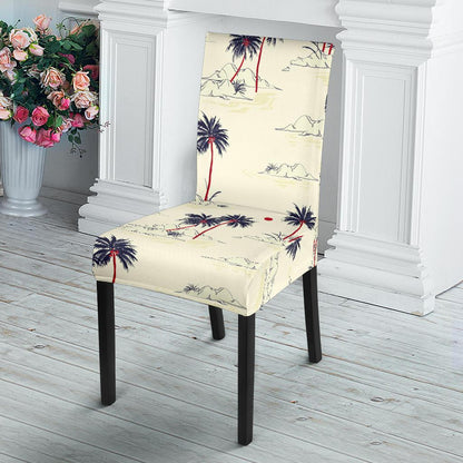 Palm Tree Pattern Print Design PT08 Dining Chair Slipcover-JORJUNE.COM