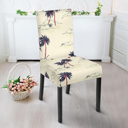 Palm Tree Pattern Print Design PT08 Dining Chair Slipcover-JORJUNE.COM