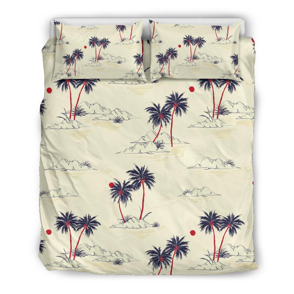 Palm Tree Pattern Print Design PT08 Duvet Cover Bedding Set-JORJUNE.COM