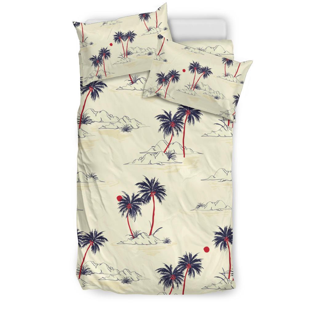 Palm Tree Pattern Print Design PT08 Duvet Cover Bedding Set-JORJUNE.COM