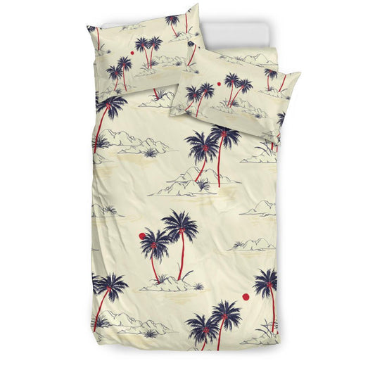 Palm Tree Pattern Print Design PT08 Duvet Cover Bedding Set-JORJUNE.COM
