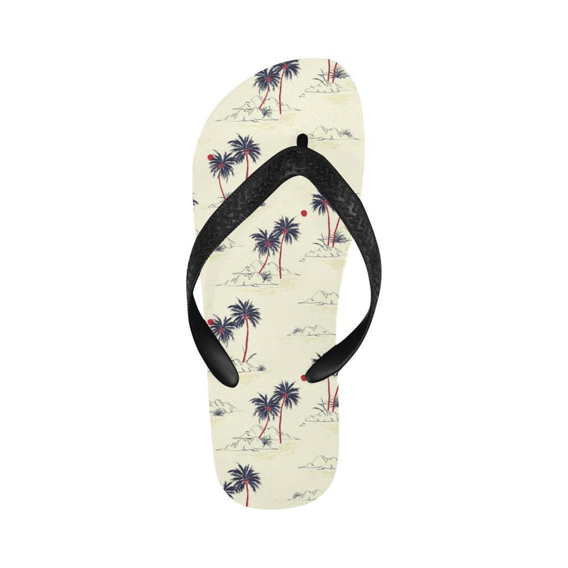 Palm Tree Pattern Print Design PT08 Flip Flops-JorJune